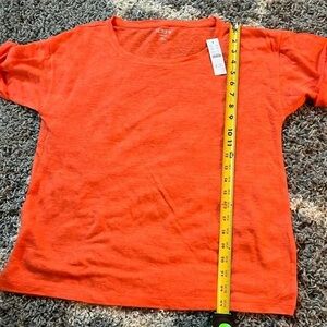 J. Crew Women's Orange Short Sleeve Tee